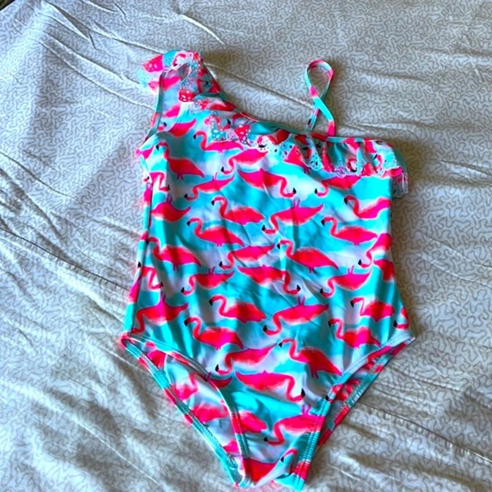 Surf Zone girls flamingo swimsuit in size 10/12 - Picture 9 of 9